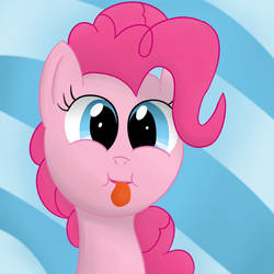 Pinkie making a silly face