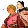 asoiaf sketch Fat Walda and her Hubby