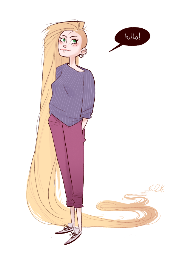 Modern Rapunzel By Nibilondiel On Deviantart