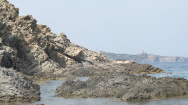 Mediterranean shore rocks