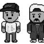 Clerks Pixel Jay and Silent Bob (BW)