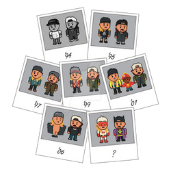 Jay and Silent Bob Snapshot Collage (Pixel Style)