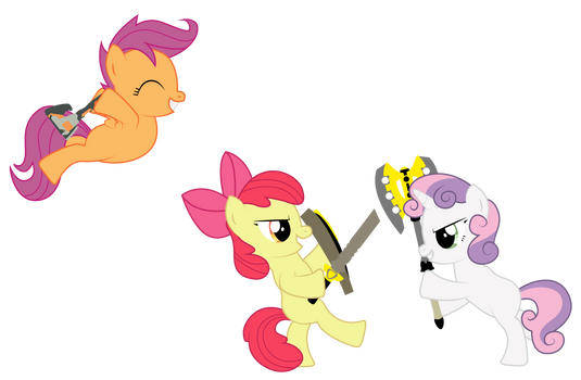 Cutie Mark Crusaders Mock Battle