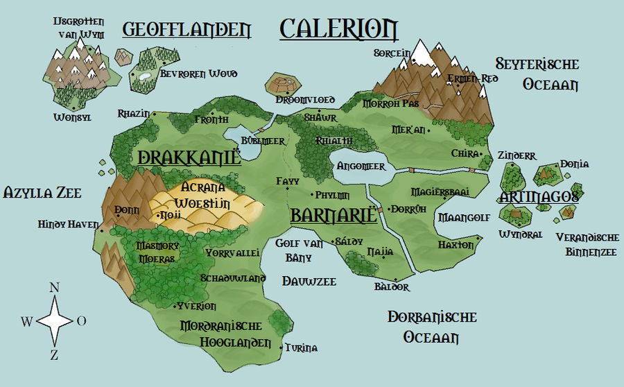 Map Caliorie Shell Calerion - World Map by Revarick on DeviantArt