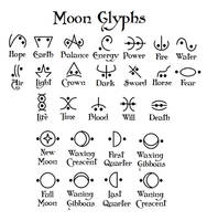 Moon glyphs