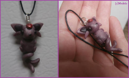 Polymer Clay Espeon Necklace by Monkiki62