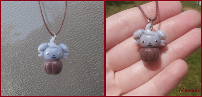 Pokemon Espurr Cupcake Necklace