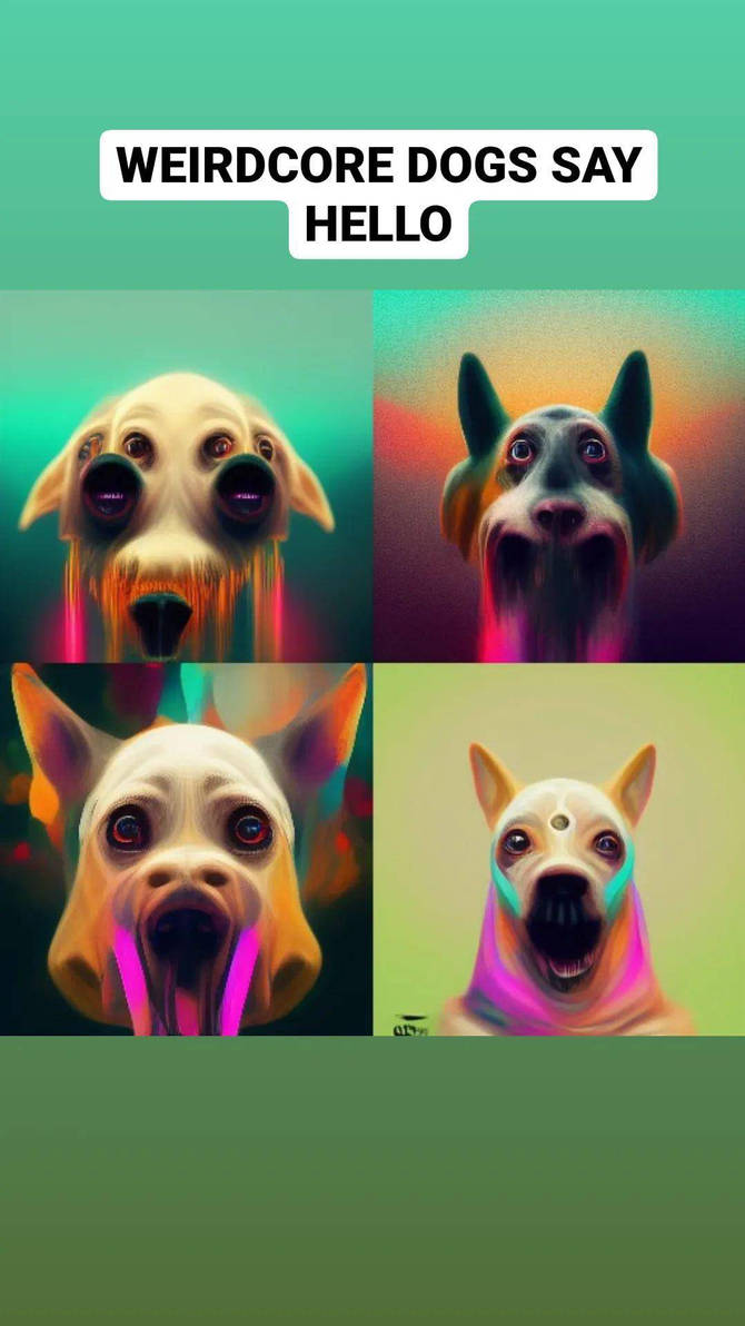 WEIRDCORE DOGS by micole55 on DeviantArt