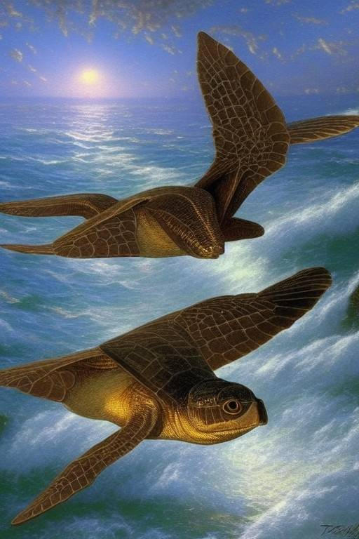 FLYING WINGED TURTLE by micole55 on DeviantArt