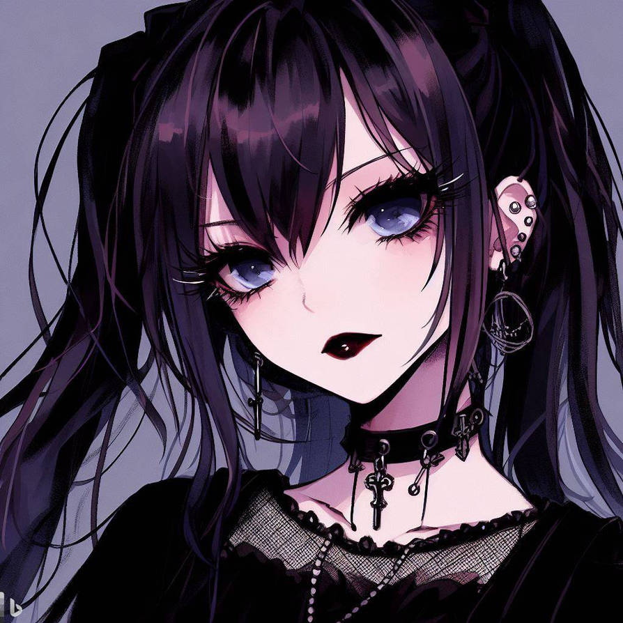 GOTH ANIME GIRL by micole55 on DeviantArt
