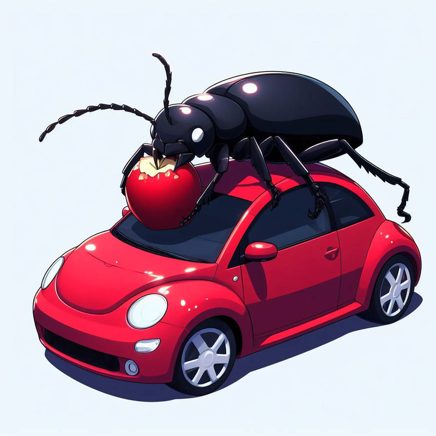 A HUNGRY BUG ON A CAR by micole55 on DeviantArt