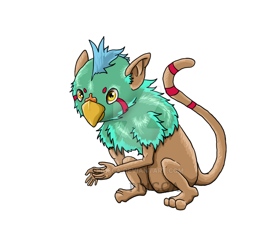 Monkey Bird Creature by Piucca on DeviantArt