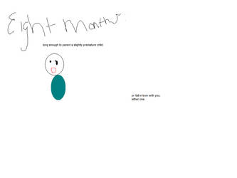 Beautiful 'Happy Eight Months' MS Paint Art