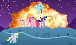 epic EXPLOSION with the mane 6