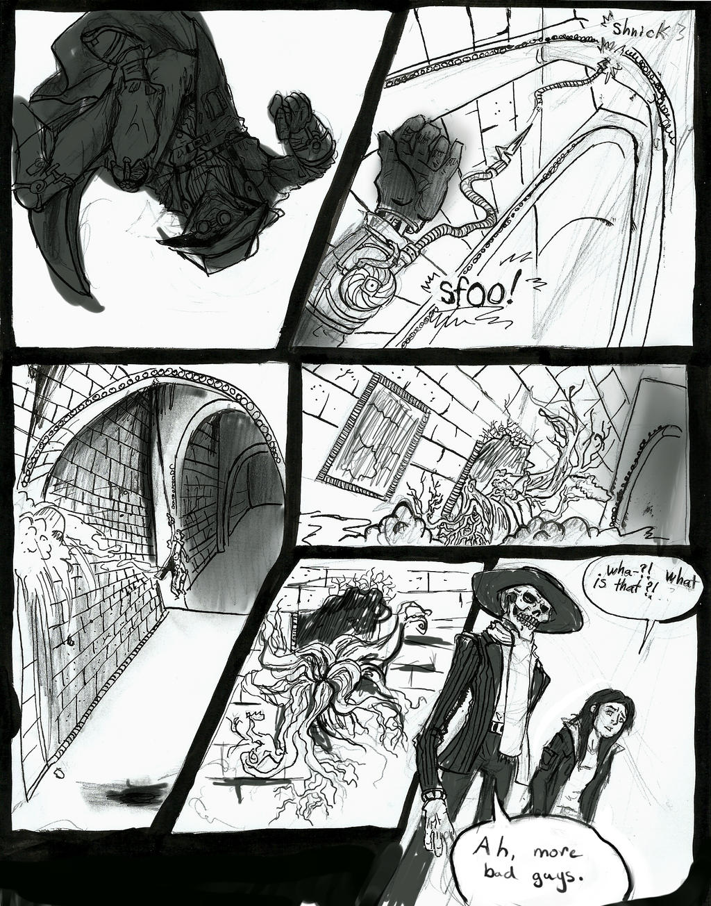 Doodle comic/ Skulduggery fan comic:2