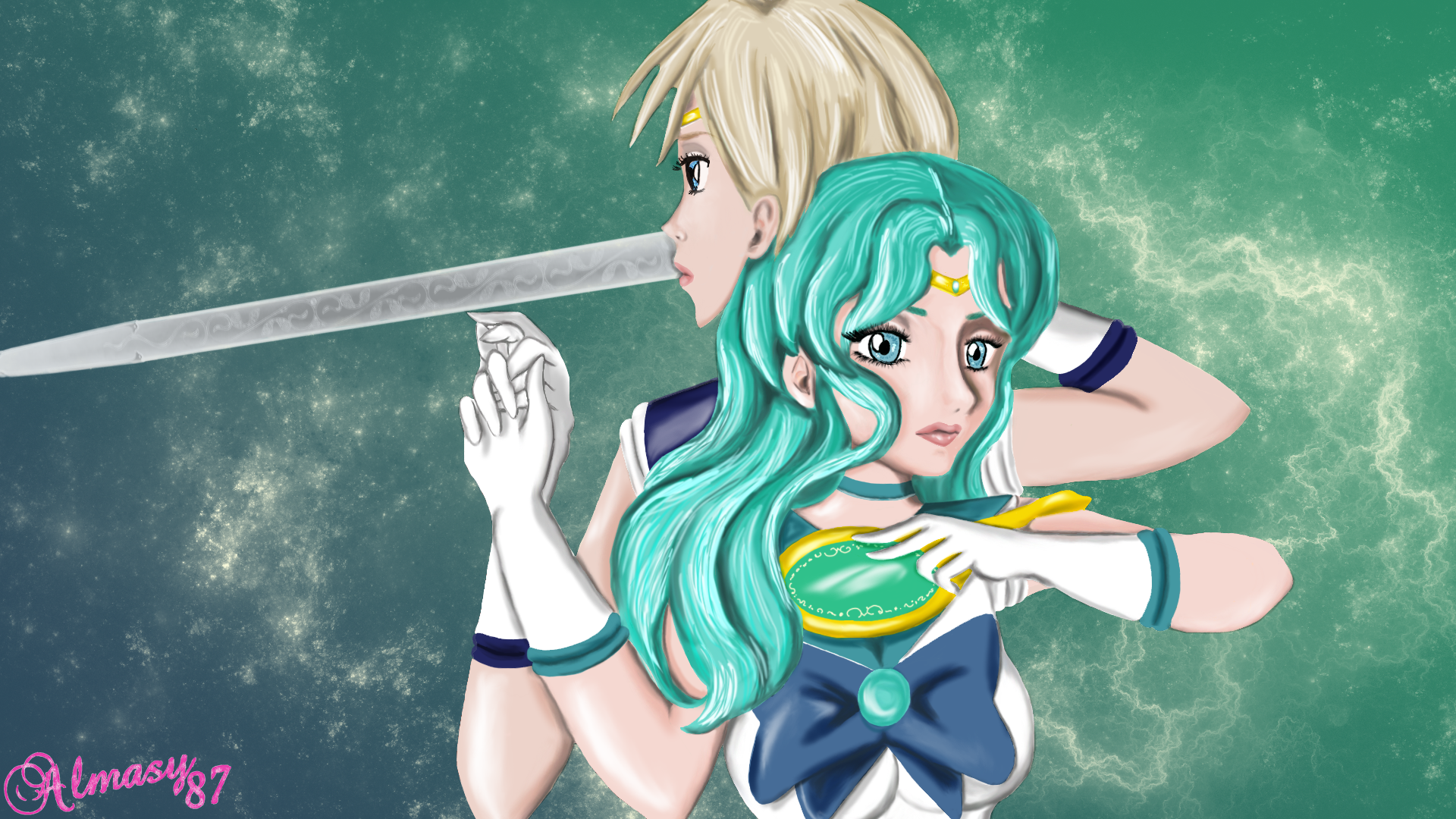 Sailor Uranus ~ Sailor Neptune