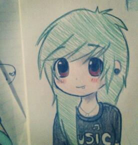 i wish i had green hair~