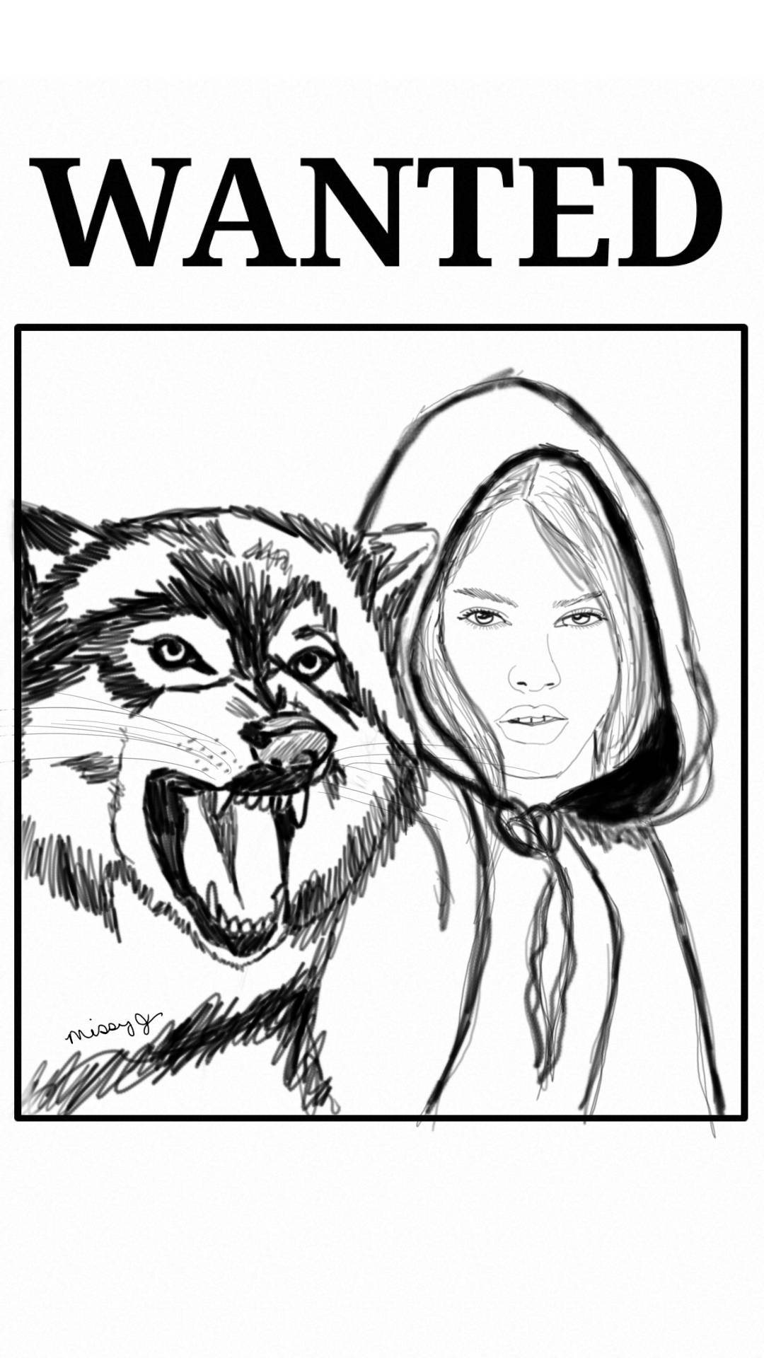 Li'l Red Riding Hood Sketch by MissyJS on DeviantArt