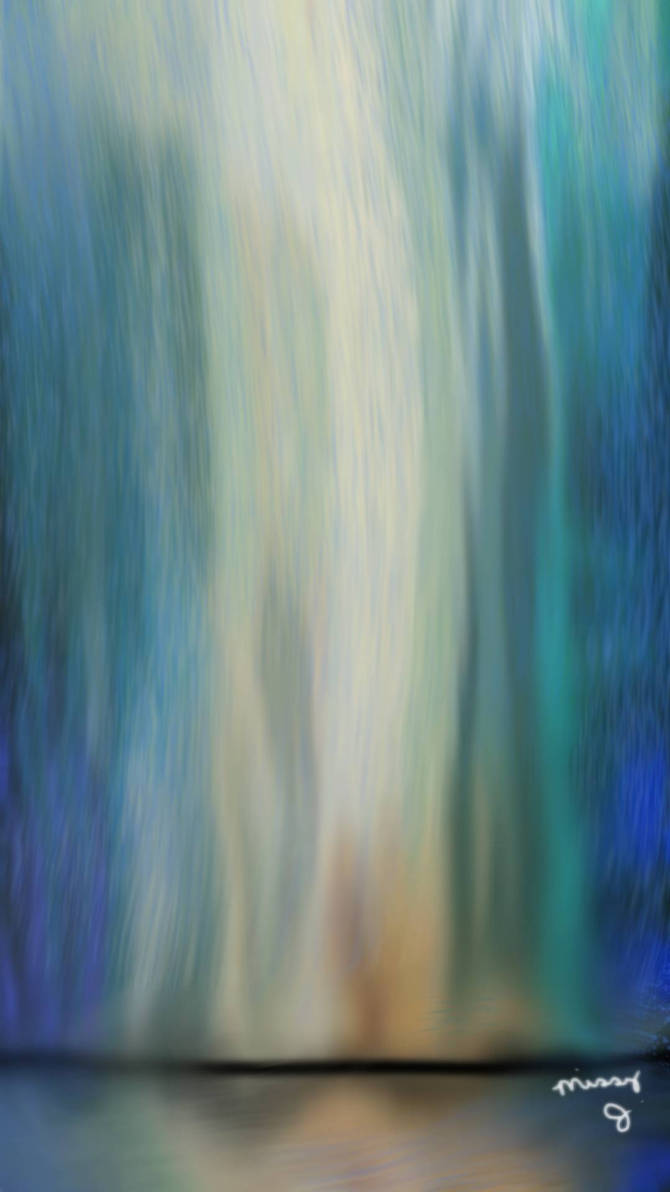 Waterfall Abstract Art by MissyJS on DeviantArt