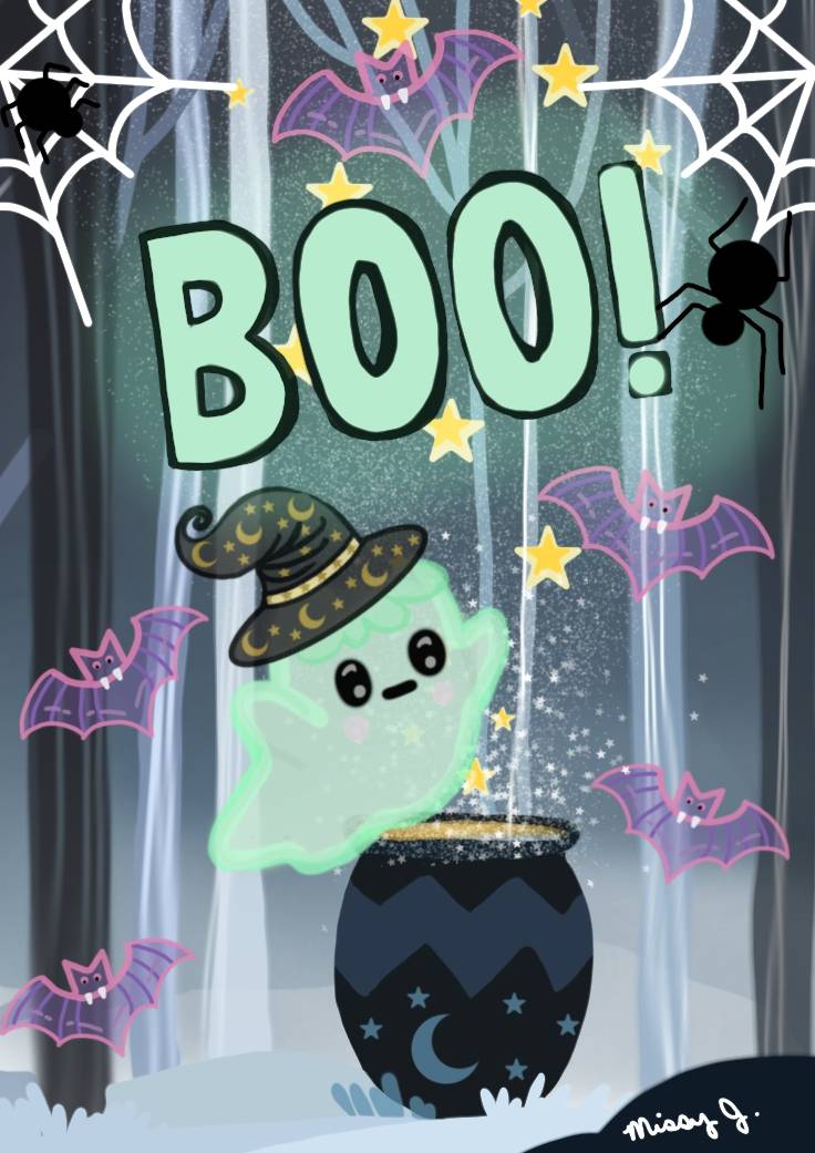 Boo Contest Collaboration with DesiAmericano by MissyJS on DeviantArt