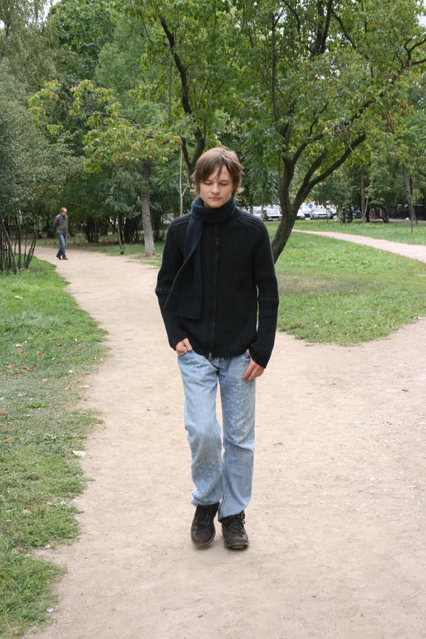 Walking boy