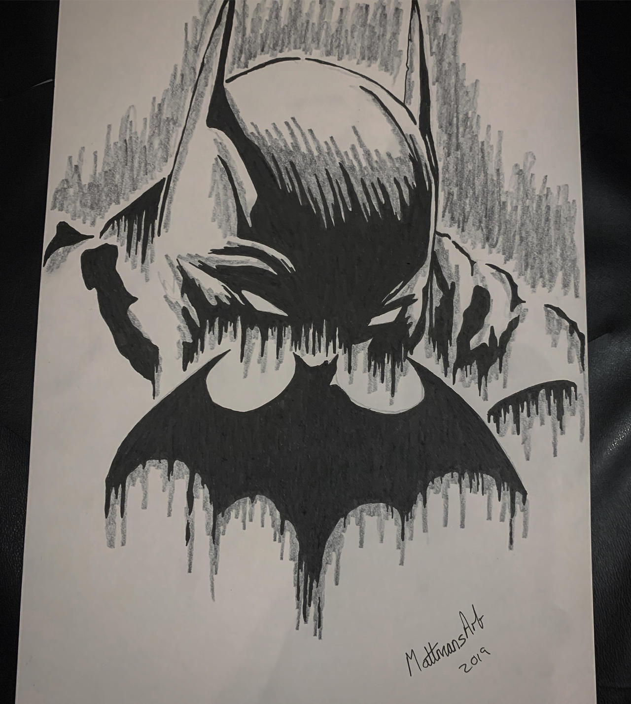 Batman Comic Ink Batman Original Ink Art by mattmanno1 on DeviantArt