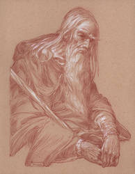 Gandalf in Moria - Contemplation