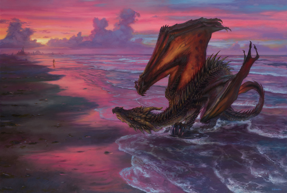 Drogon and Daenerys at Slaver's Bay by DonatoArts