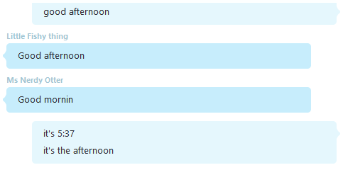 Skype Conversation #1