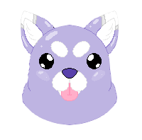 Purple dog icon (Commission)