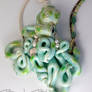 Porcelain Teal Octopus Necklace