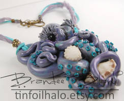 Lilac Octopi necklace / wall hanging