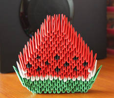 3D origami Watermelon