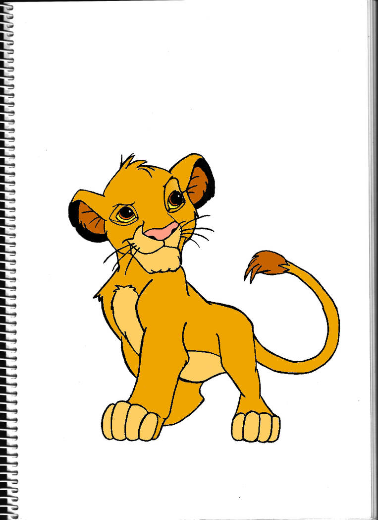 Simba colored by Pepples93 on DeviantArt