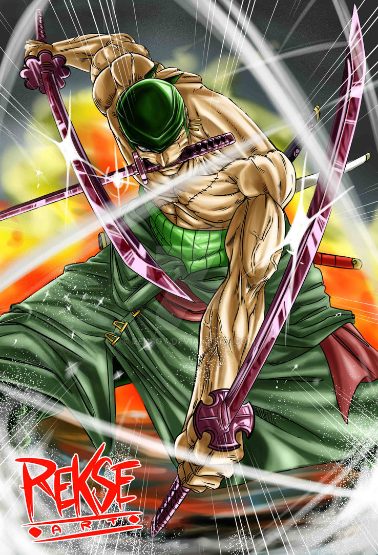 Roronoa Zoro Black Sword mode by reksoy on DeviantArt