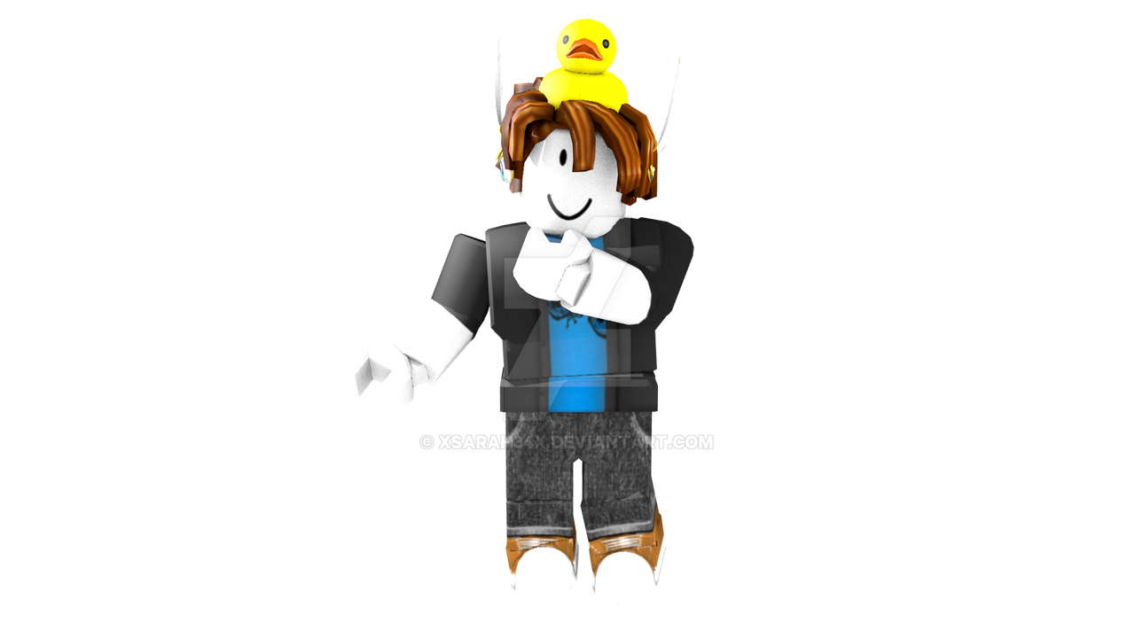 Bacon Hair Boy and Guest Hold Pie in Roblox by MikeEmilStudio on DeviantArt