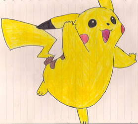 Pikachu Trying to Fly