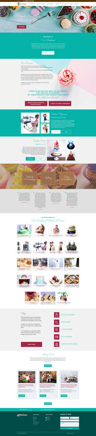 Customize Cake decorating business  UI Concept