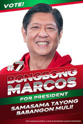 Bongbong Marcos for President 2x3ft poster123