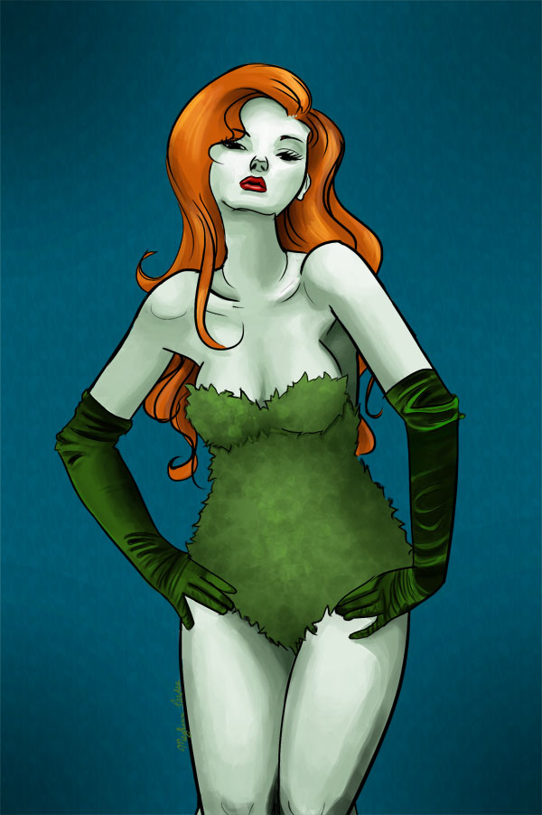 Poison Ivy (corset pinup)