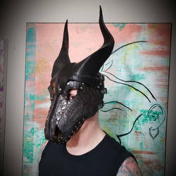 3D Leather Dragon Mask