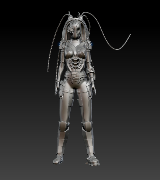 Female Robot Front