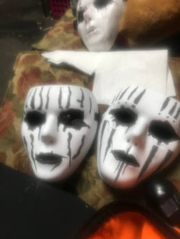 Two Joey Jordison Masks. (Slipknot)
