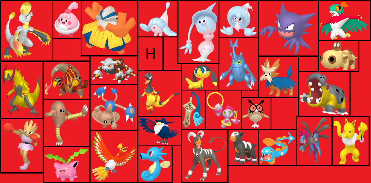 Pokemon Alphabet - H by jimmyjamm24 on DeviantArt