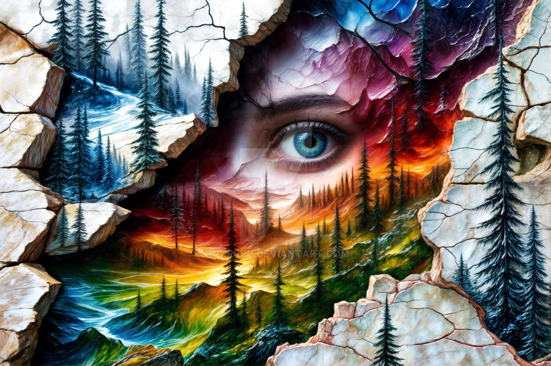 Forest paints