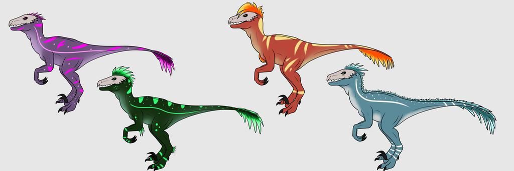 Bio-raptors Adoptables by FallenAngelAlly on DeviantArt
