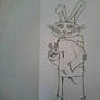 Modern Native Bunny drawing