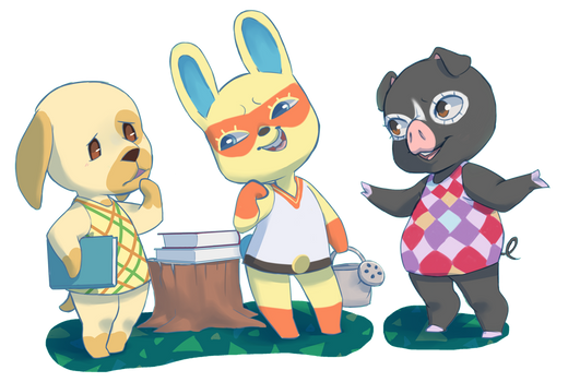 Animal Crossing Hanging out