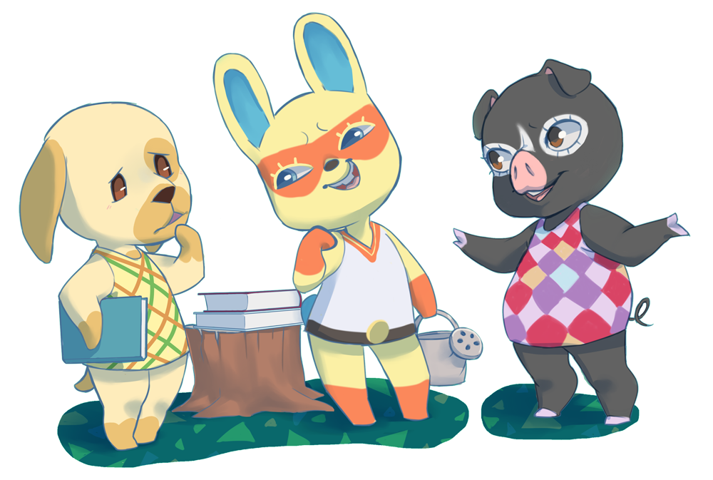 Animal Crossing Hanging out