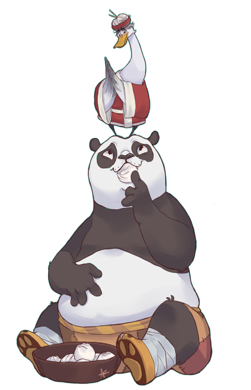 Kung fu Panda - Po and Mr. Ping